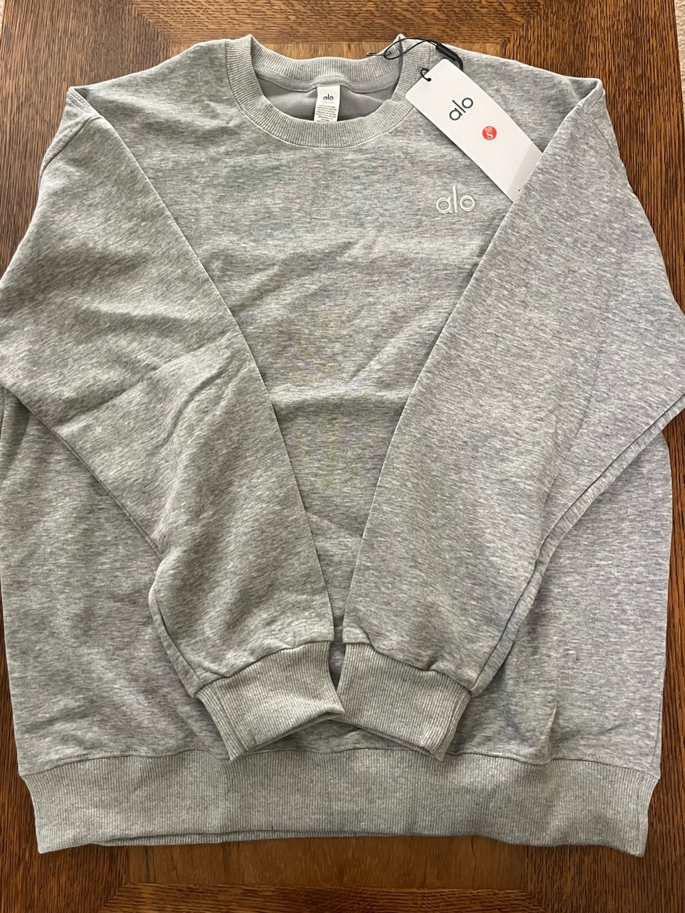 ALO Yoga Men's Light Grey Crewneck Sweatshirt